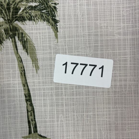 Sunday‎ Crew Polo Shirt Mens XL Cream Pal Tree Golf Performance Stretch UPF 50+ - Picture 9 of 9